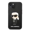 Karl Lagerfeld Liquid Silicone Ikonik NFT tok, iPhone 14 Plus - fekete