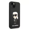 Karl Lagerfeld Liquid Silicone Ikonik NFT tok, iPhone 14 Plus - fekete