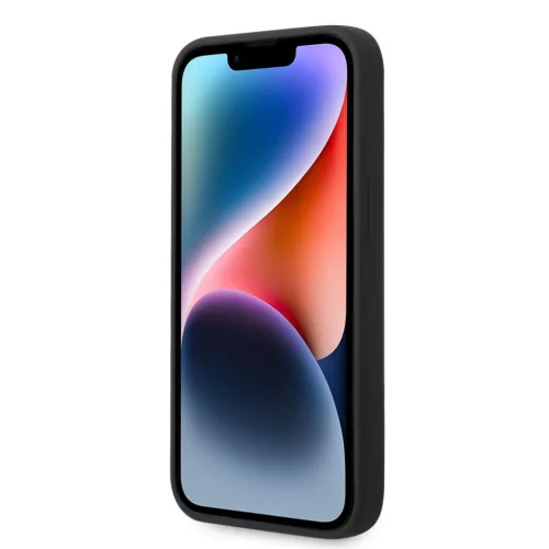 Karl Lagerfeld Liquid Silicone Ikonik NFT tok, iPhone 14 Plus - fekete