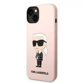   Karl Lagerfeld Liquid Silicone Ikonik NFT tok, iPhone 14 Plus - rózsaszín