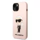 Karl Lagerfeld Liquid Silicone Ikonik NFT tok, iPhone 14 Plus - rózsaszín