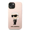 Karl Lagerfeld Liquid Silicone Ikonik NFT tok, iPhone 14 Plus - rózsaszín