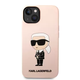   Karl Lagerfeld Liquid Silicone Ikonik NFT tok, iPhone 14 Plus - rózsaszín