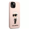 Karl Lagerfeld Liquid Silicone Ikonik NFT tok, iPhone 14 Plus - rózsaszín