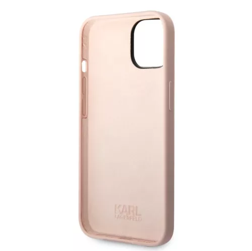 Karl Lagerfeld Liquid Silicone Ikonik NFT tok, iPhone 14 Plus - rózsaszín