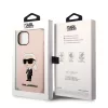 Karl Lagerfeld Liquid Silicone Ikonik NFT tok, iPhone 14 Plus - rózsaszín