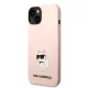Karl Lagerfeld Liquid Silicone Choupette NFT iPhone 14 Plus tok – rózsaszín