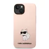 Karl Lagerfeld Liquid Silicone Choupette NFT iPhone 14 Plus tok – rózsaszín