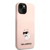Karl Lagerfeld Liquid Silicone Choupette NFT iPhone 14 Plus tok – rózsaszín