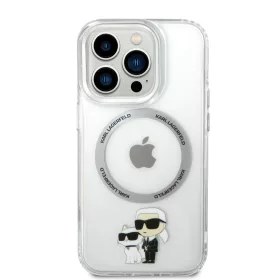   Karl Lagerfeld IML Karl and Choupette MagSafe tok, iPhone 15 Pro Max Transparent