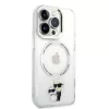 Karl Lagerfeld IML Karl and Choupette MagSafe tok, iPhone 15 Transparent