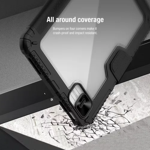 Nillkin Bumper PRO Protective Stand tok – Apple iPad 10.9 (2022/11 2025) – fekete