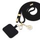 Guess Crossbody Strap Cord 4G Charm Gold/Black - fekete