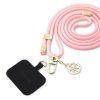 Guess Crossbody Strap Cord 4G Charm Gold/Pink - rózsaszín