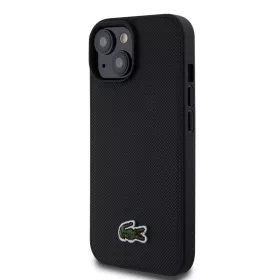   Lacoste Iconic Petit Pique Szőtt Logós MagSafe tok,  iPhone 15 - fekete