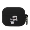 Karl Lagerfeld 3D Logo NFT Karl and Choupette Silikonové tok, AirPods Pro - fekete