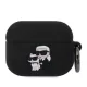 Karl Lagerfeld 3D Logo NFT Karl and Choupette Silikonové tok, AirPods Pro - fekete