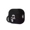 Karl Lagerfeld 3D Logo NFT Karl and Choupette Silicone tok, Airpods Pro 2 - fekete - 