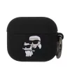 Karl Lagerfeld 3D Logo NFT Karl and Choupette Silicone tok, Airpods 3 - fekete