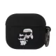 Karl Lagerfeld 3D Logo NFT Karl and Choupette Silicone tok, Airpods 3 - fekete
