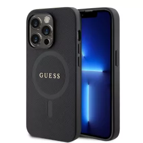 Guess PU Saffiano MagSafe tok, iPhone 15 Pro Max - fekete