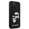Karl Lagerfeld 3D Rubber Karl and Choupette tok, iPhone 13 - fekete