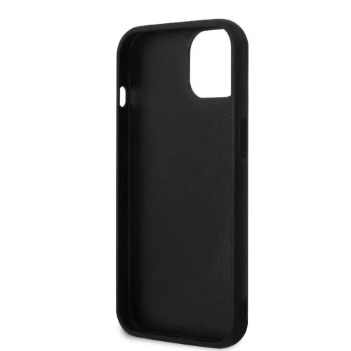Karl Lagerfeld 3D Rubber Karl and Choupette tok, iPhone 13 - fekete