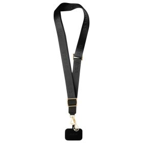 Guess Crossbody Strap Nylon 4G Charm Black - fekete