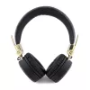 Guess PU Leather 4G Metal Logo Wireless Headphone Black - fekete