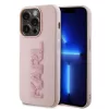 Karl Lagerfeld 3D Rubber Glitter Logo Karl iPhone 15 Pro Max tok – rózsaszín