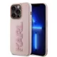 Karl Lagerfeld 3D Rubber Glitter Logo Karl iPhone 15 Pro Max tok – rózsaszín