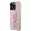 Karl Lagerfeld 3D Rubber Glitter Logo Karl iPhone 15 Pro Max tok – rózsaszín