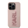 Karl Lagerfeld 3D Rubber Glitter Logo Karl iPhone 15 Pro Max tok – rózsaszín