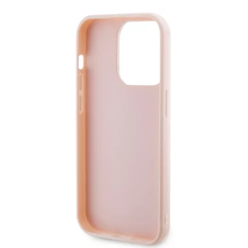Karl Lagerfeld 3D Rubber Glitter Logo Karl iPhone 15 Pro Max tok – rózsaszín