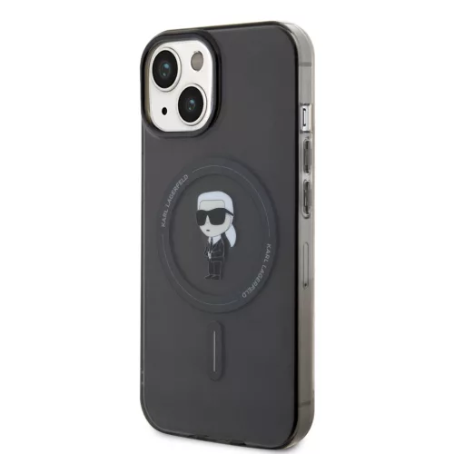 Karl Lagerfeld IML Ikonik MagSafe iPhone 15 tok – fekete