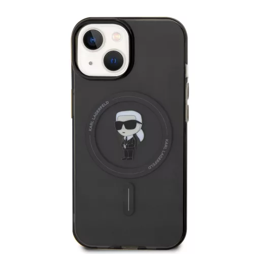 Karl Lagerfeld IML Ikonik MagSafe iPhone 15 tok – fekete