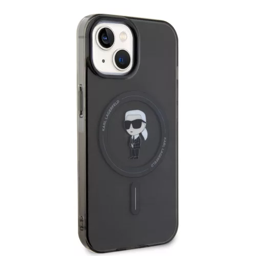 Karl Lagerfeld IML Ikonik MagSafe iPhone 15 tok – fekete