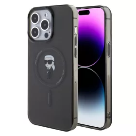   Karl Lagerfeld IML Ikonik MagSafe iPhone 15 Pro Max tok – fekete