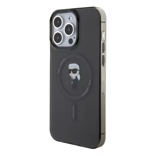 Karl Lagerfeld IML Ikonik MagSafe iPhone 15 Pro Max tok – fekete