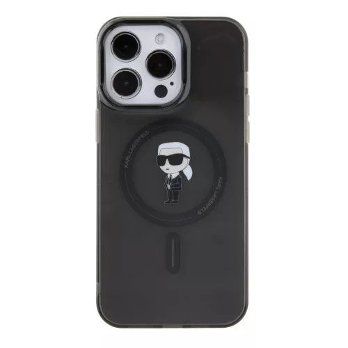 Karl Lagerfeld IML Ikonik MagSafe iPhone 15 Pro Max tok – fekete