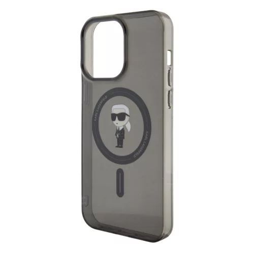 Karl Lagerfeld IML Ikonik MagSafe iPhone 15 Pro Max tok – fekete