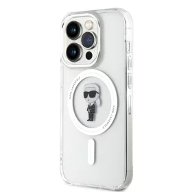   Karl Lagerfeld IML Ikonik MagSafe iPhone 15 Pro tok – átlátszó