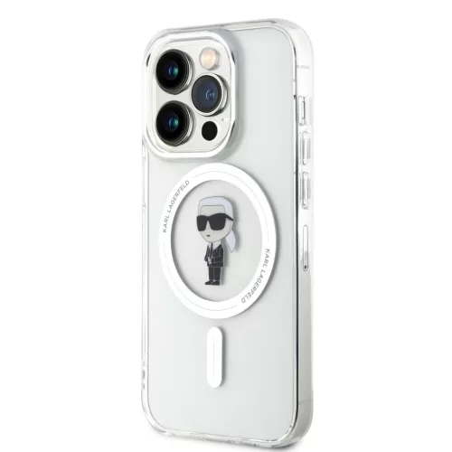 Karl Lagerfeld IML Ikonik MagSafe iPhone 15 Pro tok – átlátszó