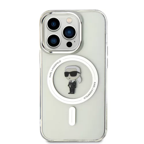 Karl Lagerfeld IML Ikonik MagSafe iPhone 15 Pro tok – átlátszó