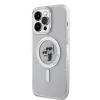 Karl Lagerfeld IML Glitter Karl and Choupette MagSafe iPhone 15 Pro Max tok – átlátszó
