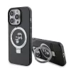 Karl Lagerfeld Ringstand Karl and Choupette MagSafe tok, iPhone 16 Pro Max - fekete