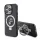 Karl Lagerfeld Ringstand Karl and Choupette MagSafe tok, iPhone 16 Pro Max - fekete