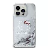 Hello Kitty Liquid Glitter Electroplating Head Logo iPhone 13 Pro tok – átlátszó