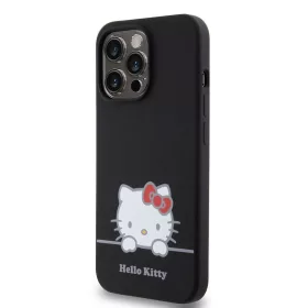   Hello Kitty Liquid Silicone Daydreaming Logo iPhone 13 Pro tok – fekete