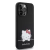 Hello Kitty Liquid Silicone Daydreaming Logo iPhone 13 Pro tok – fekete